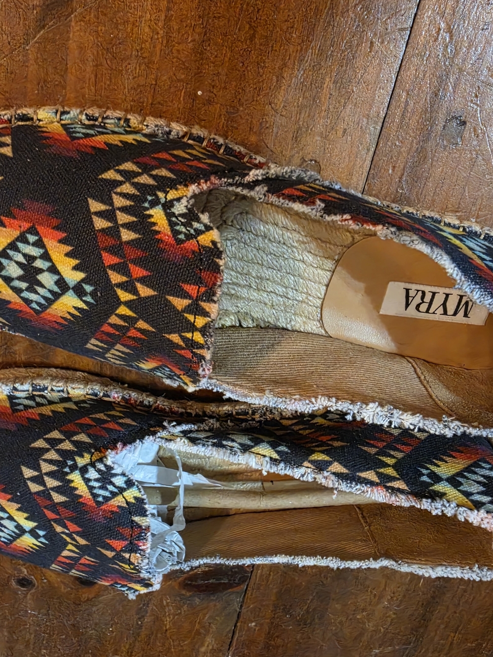 MIA Women's Aztec Slip-On Espadrilles in Black Multi